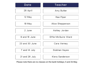 Open Contemporary Classes Apr To July 